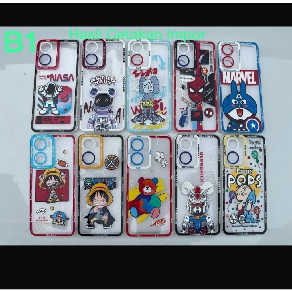 TPU CASE BENING GAMBAR NASA /KAWS/MARVEL/ONE PIECE FOR IPHONE 6G+, 7G/8G, 7G+/8G+