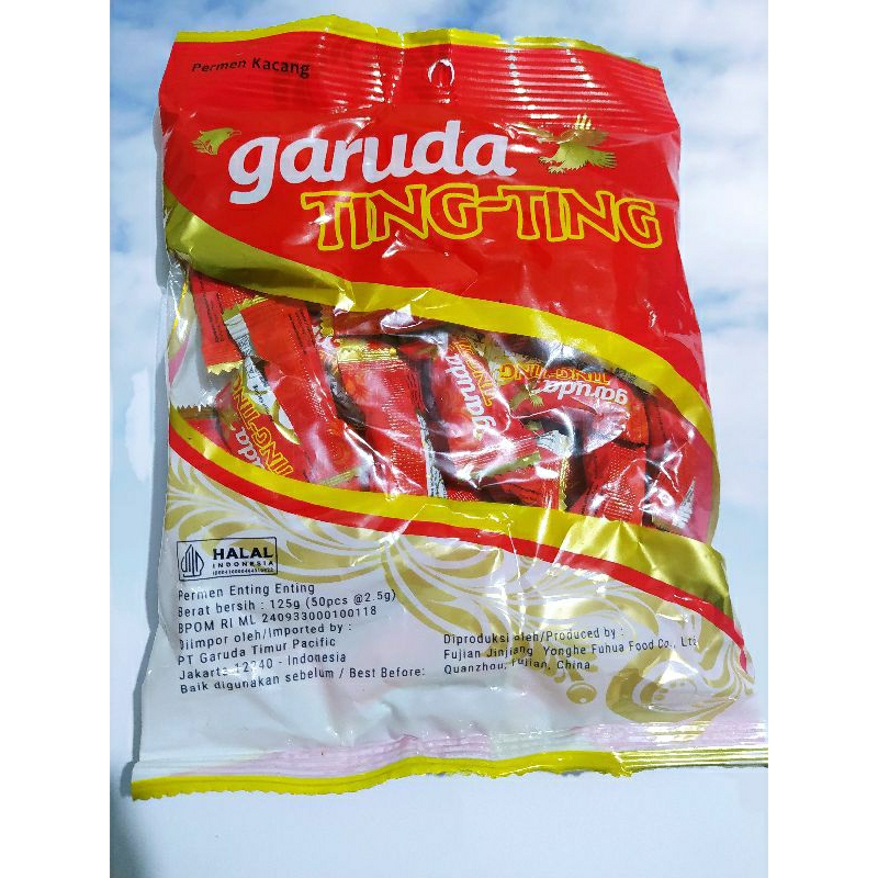 

Permen TING TING garuda 125 gram (isi 50 pcs @ 2.5 g)
