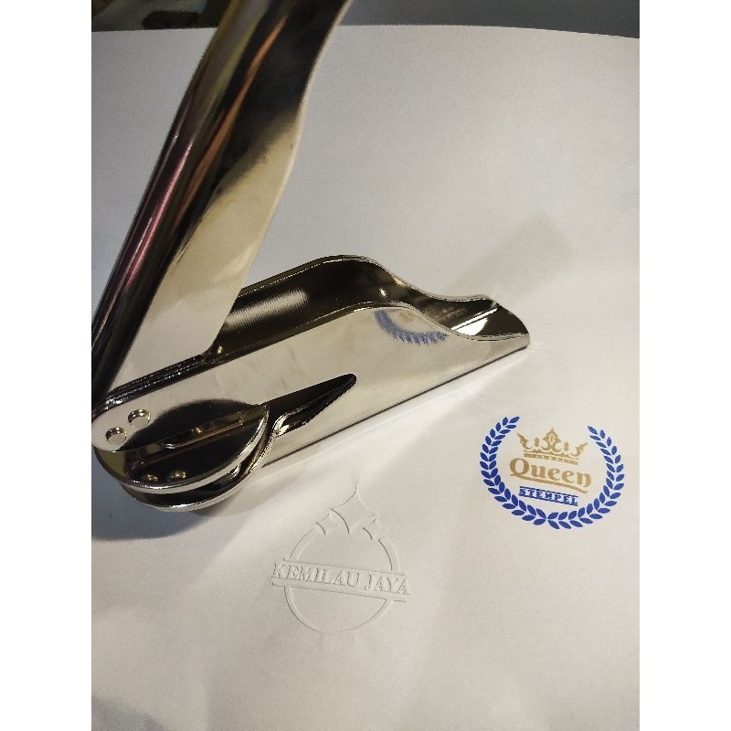 

Stempel Emboss / Timbul Custom Pocket + (design) komplit siap pakai