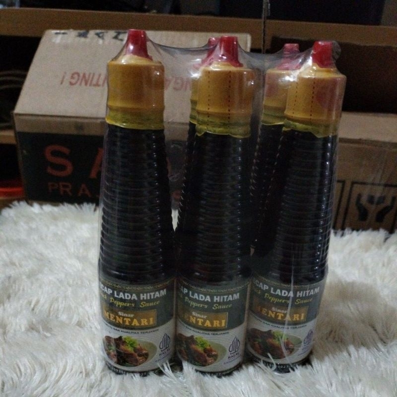 

kecap lada hitam paket 6 botol cap sinar mentari