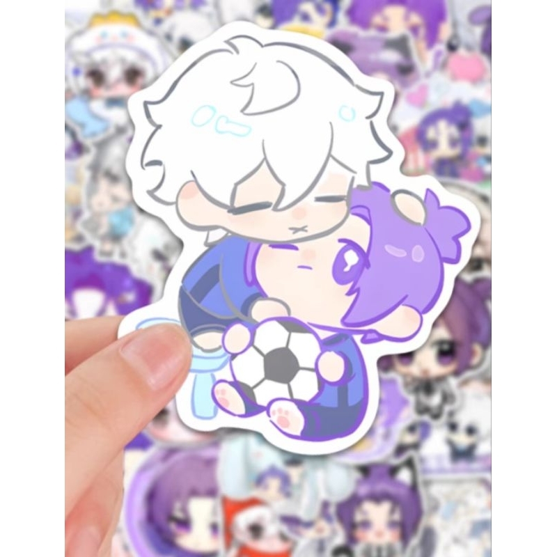 

[READY]OME Sticker couple chibi Blue Lock Nagisa x Reo Random 20pcs