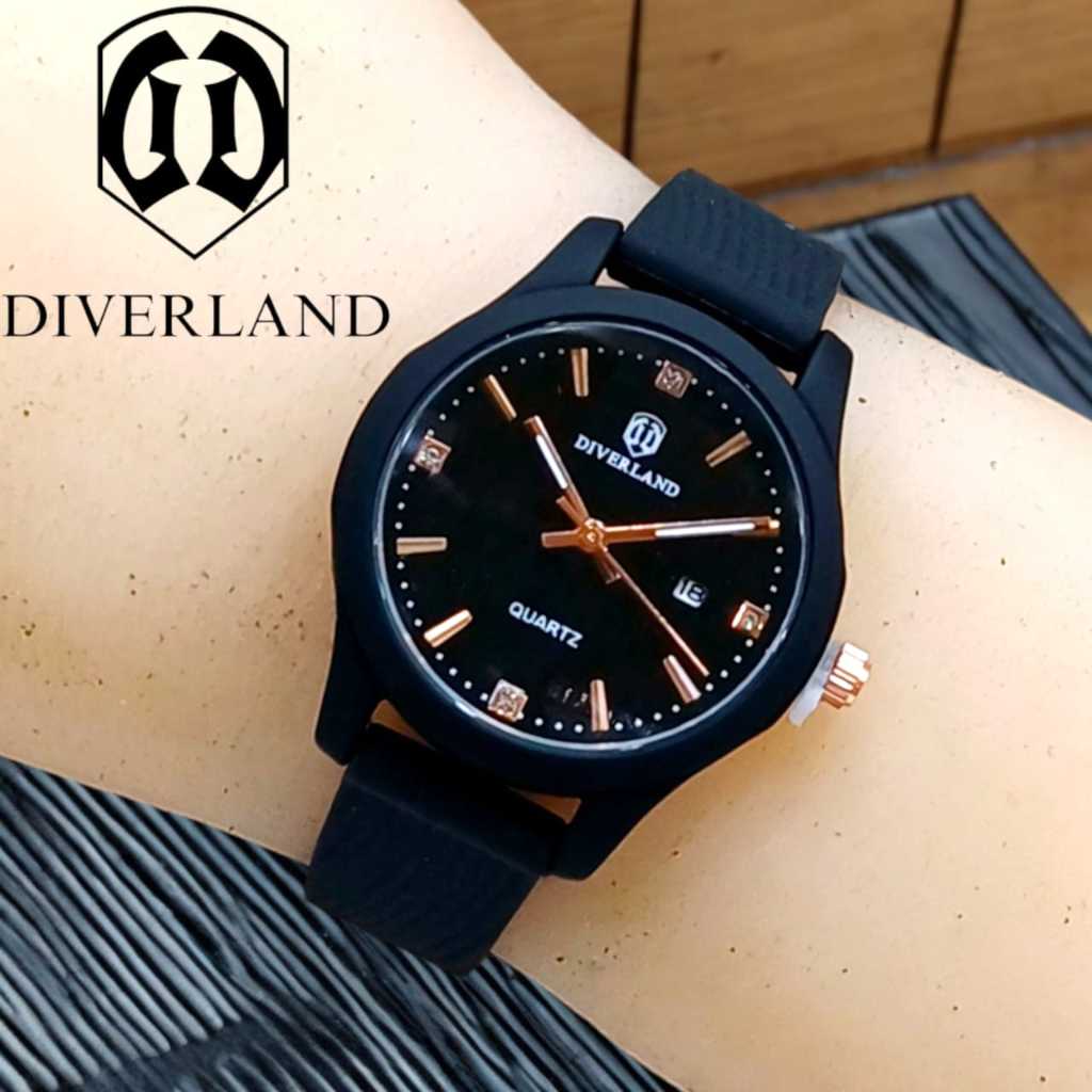 Jam Tangan Wanita DIVERLAND D Original Rubber