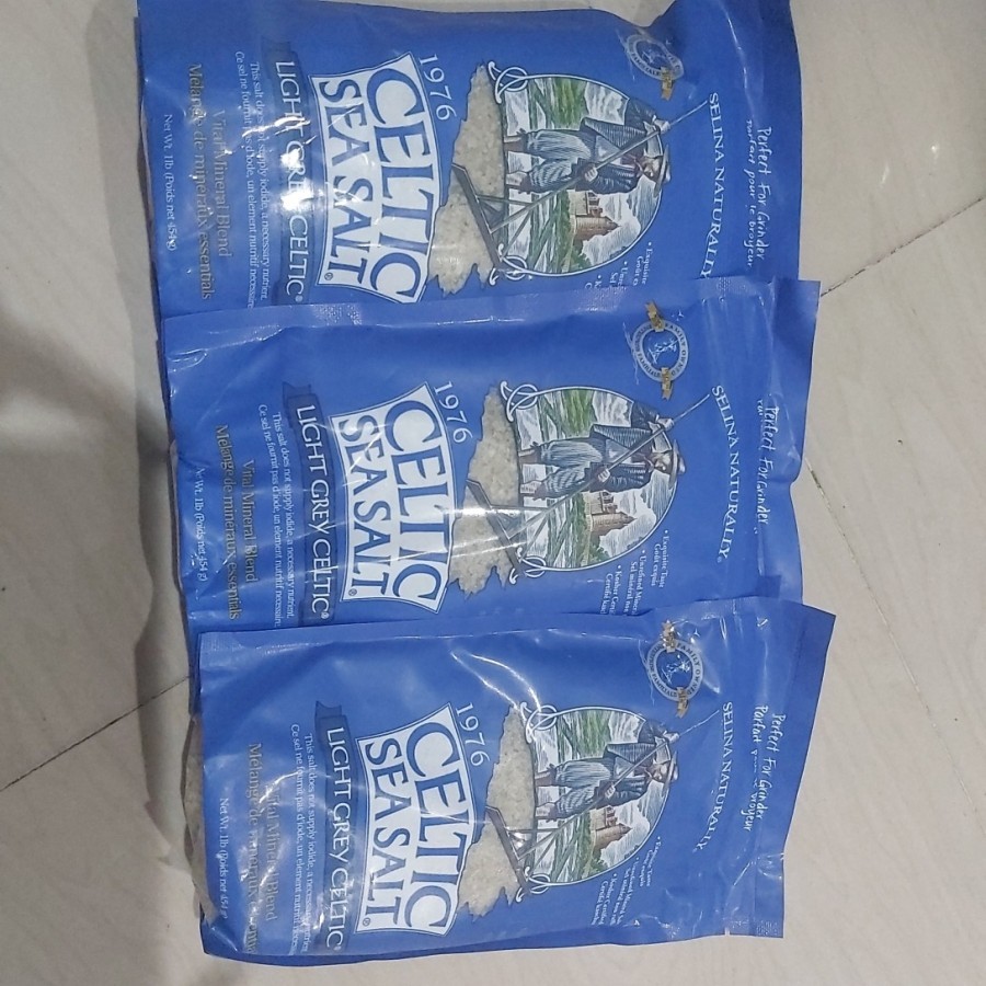 

RB Celtic Sea Salt Light Grey Celtic, atau fine ground Vital Mineral Blend, 454 gram