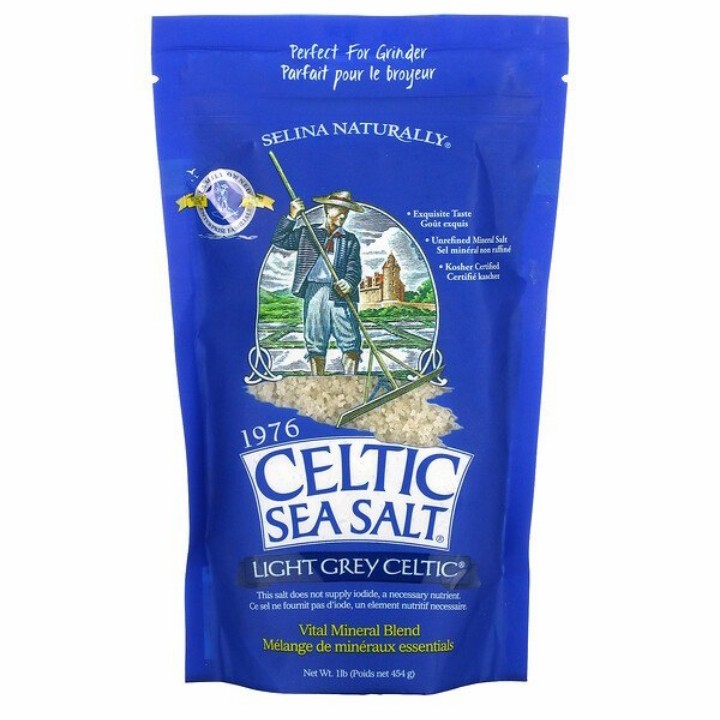 

Celtic Sea Salt Light Grey Celtic, atau fine ground Vital Mineral Blend, 454 gram