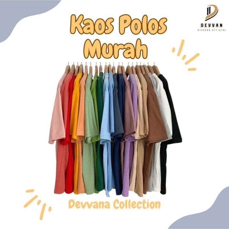 Kaos Polos Murah Bahan  PE Soft