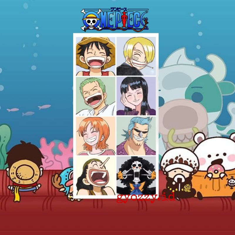 

50pcs/sticker one piece smile, cute one piece sticker, mini sticker one piece for journal