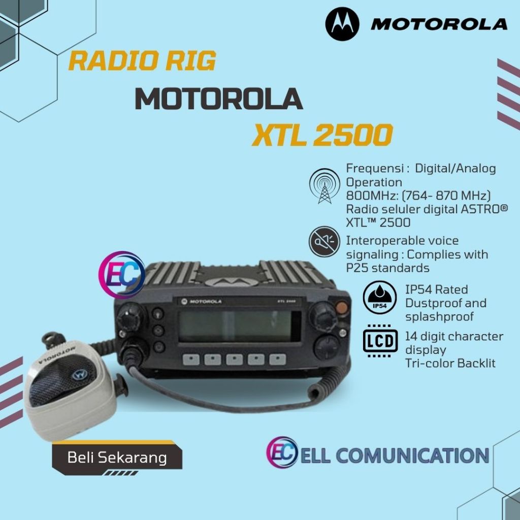 MOTOROLA XTL 2500 ASTRO P25 TRUNKING RIG MOTOROLA XTL 2500 ORIGINAL