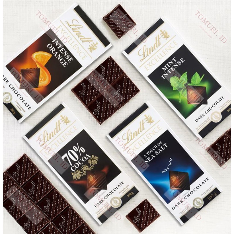 

Coklat Import Swiss / Chocolate Bar Lindt & Sprüngli Cocoa Excellence 100 Gr ( 70%, 85%, 78%, 99%, Orange, Mint, Extra Creamy, Sea Salt ) 35 Gr, Classic, Thins ( Milk, Almond, Hazelnut, Raisin, White, Dark ), Les Grandes ( 31%, 34%, 38% Caramel )
