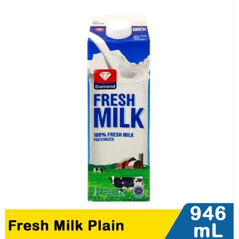 

Diamond susu cair segar plain 946 ml fresh milk