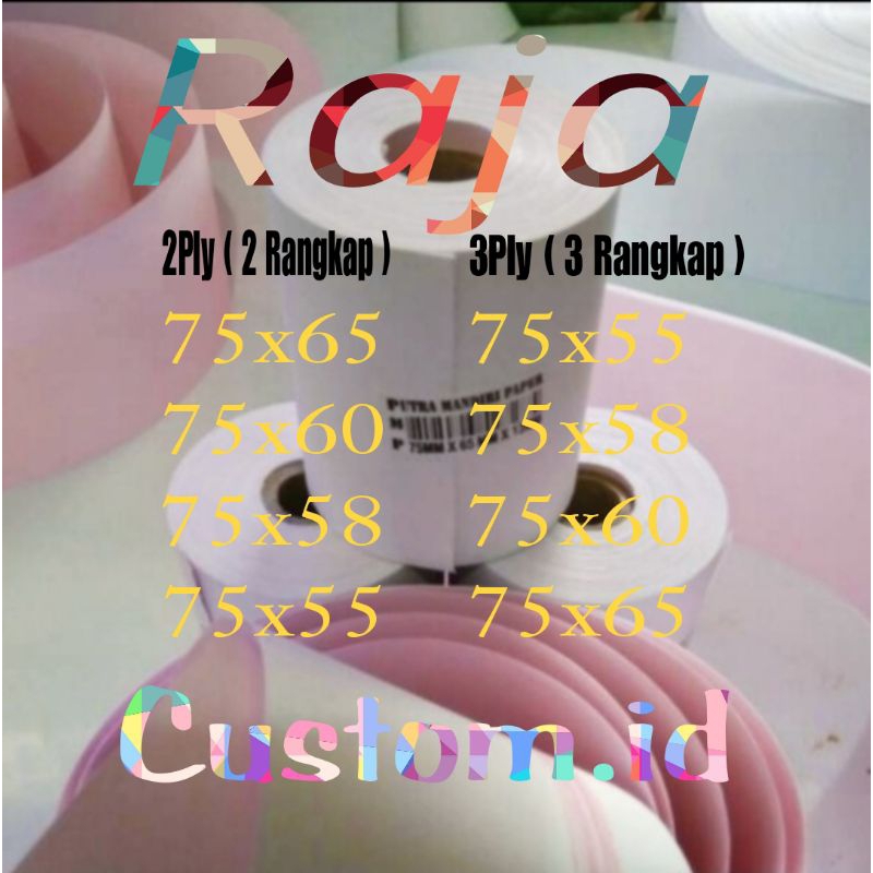 

Kertas Struk Kasir Printer Thermal Continuous Paper NCR 2ply NCR 2Rangkap Dot Matrix Berkualitas