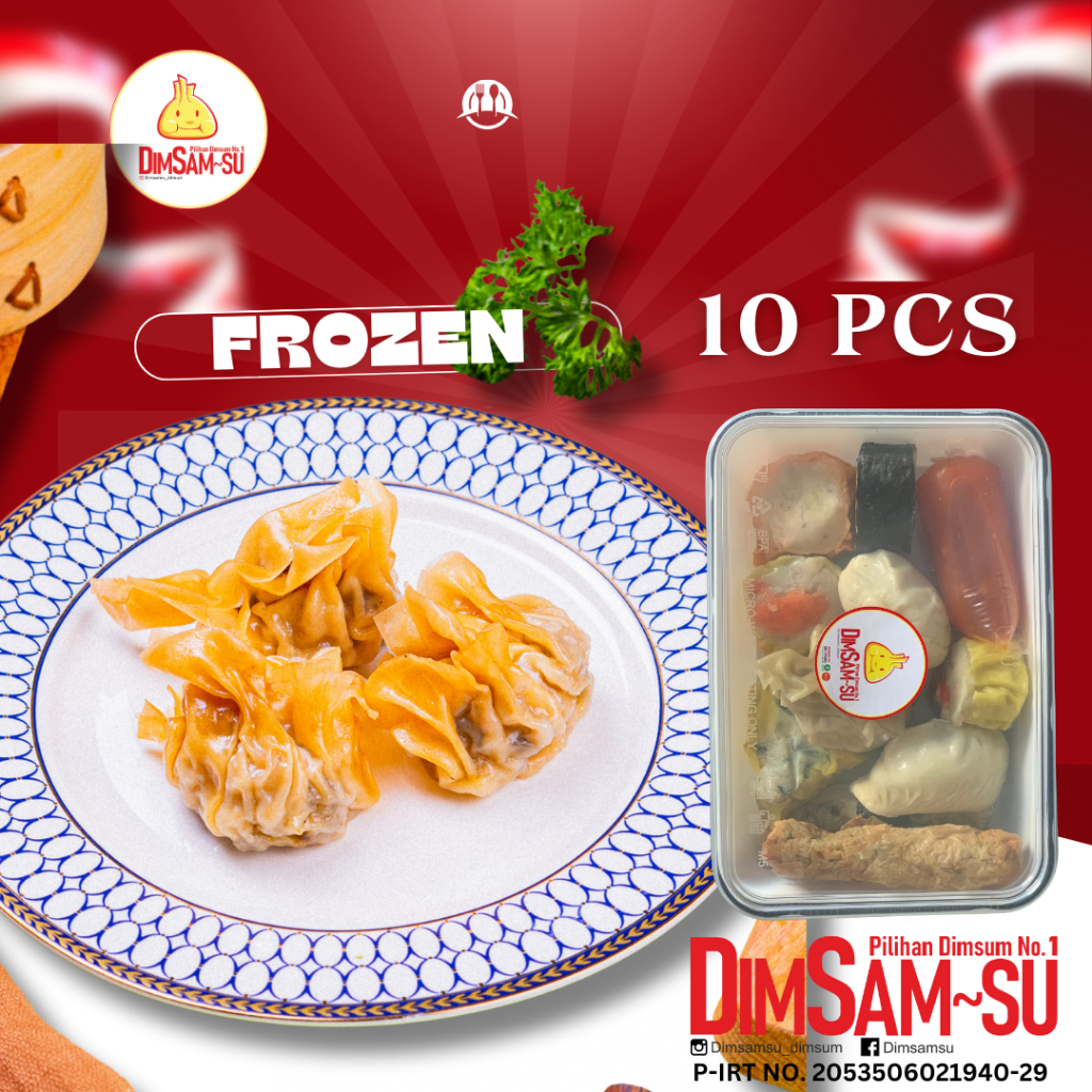 

Dimsum PANGSIT SANGHAI Dimsamsu Dimsum Enak Murah /Dimsum Frozen/Enak/murah/Frozen food (Khusus Instan Malang & Batu)