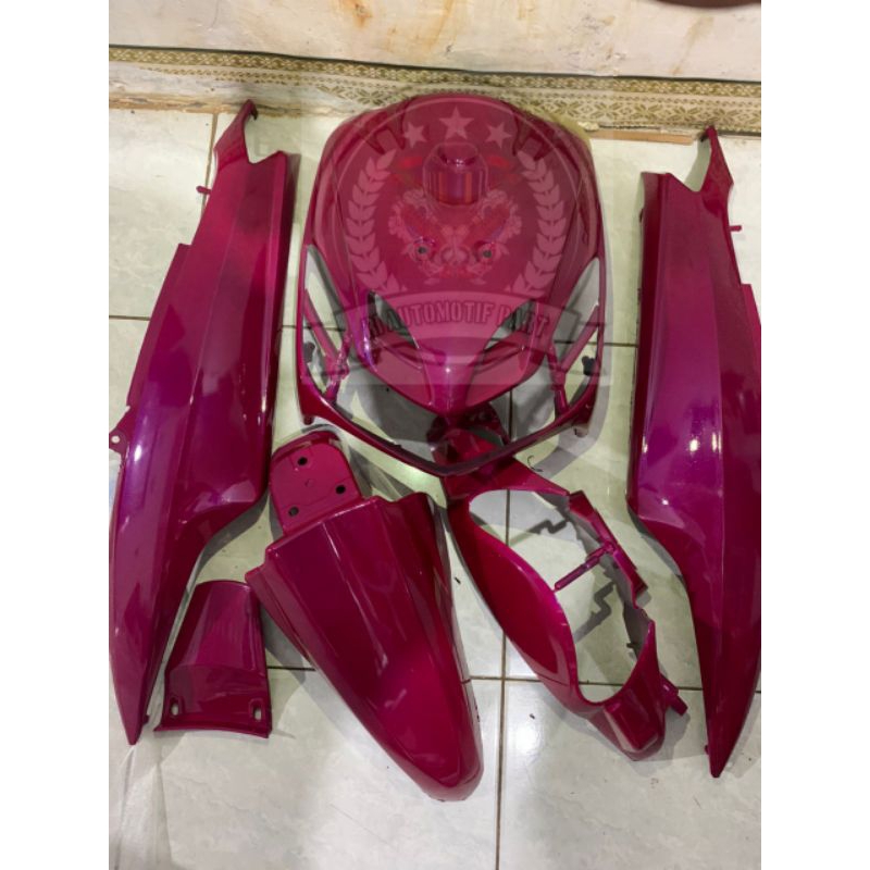 COVER BODY HALUS YAMAHA MIO SMILE WARNA PINK MAGENTA LEMBAYUNG UNGU