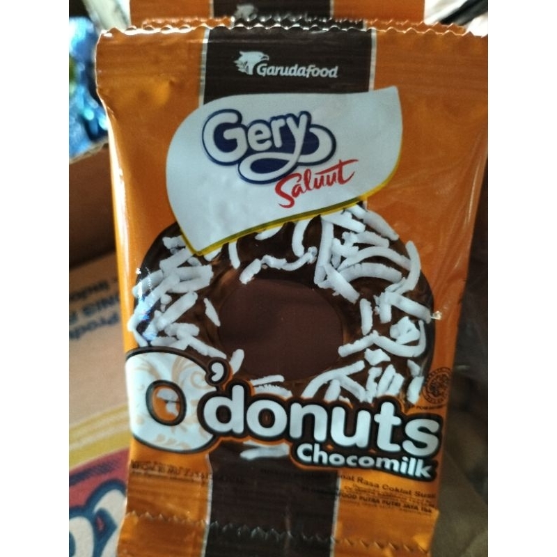 

Gery Saluut O'donuts chocomilk 1 renceng isi 12 pcs