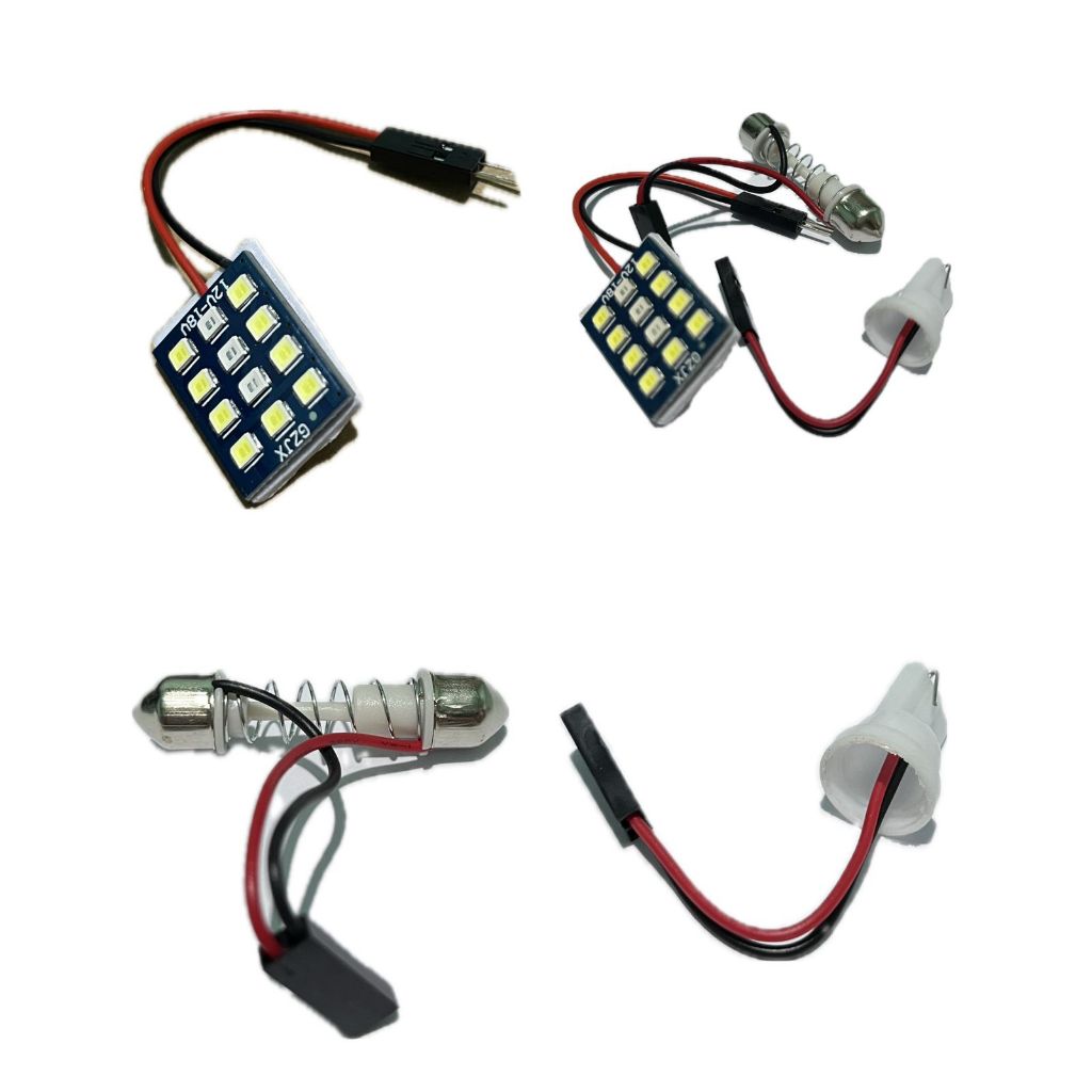 Lampu Lead Plafon Lampu Kabin 2 Warna (Biru-Putih) 12 LED