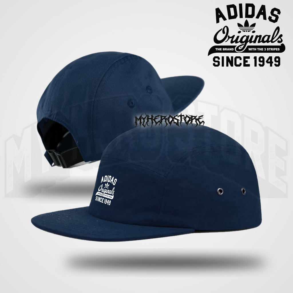 ADIDAS SINCE // Topi 5 Panel ll Topi Distro ll Premium Caps 5 Panel ll Unisex ll All size Dewasa