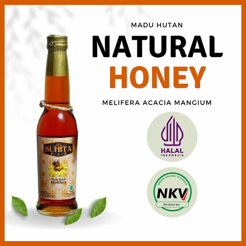 

Madu Hutan Melifera 385g Madu Suhita/Madu Asli/Madu Hutan Murni/Madu NKV/Natural Pure Honey/Botol Kaca Madu/Natural