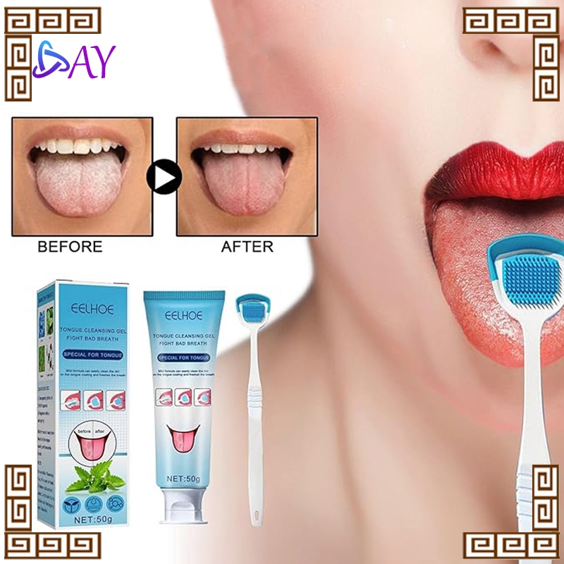 Eelhoe Gel Pembersih Lidah Dapat Alat Pembersih Lidah Alat Untuk Membersihkan Lidah Gel Lidah Tongue