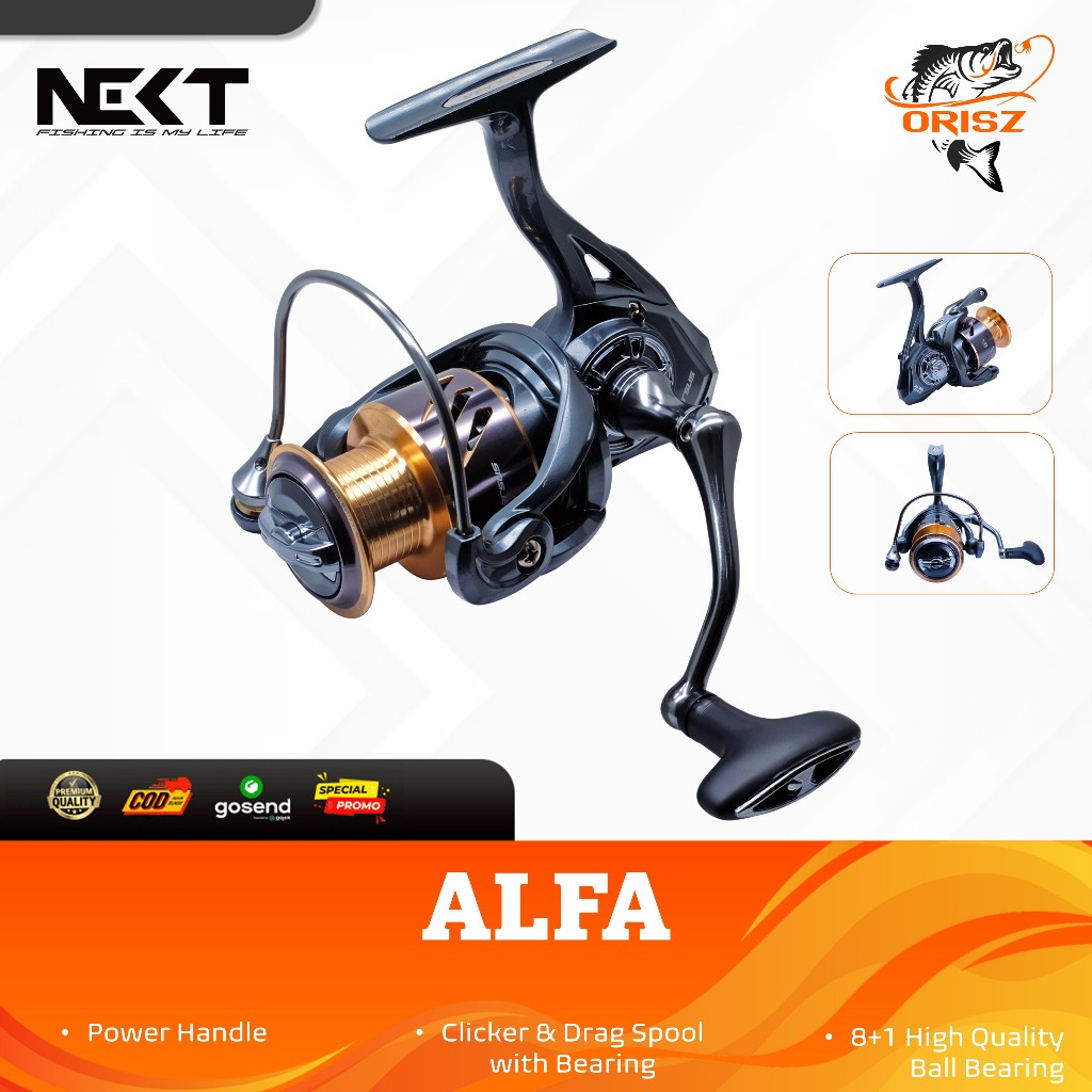 Reel Pancing Versus ALFA 9 BB Power Handle Stainless Steel Rubber Knob Mirror Paint Max Drag 18kg