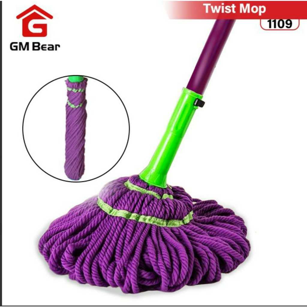 GM Bear Alat Pel Lanta iPutar Otomatis 1109 -Magic Twist Mop