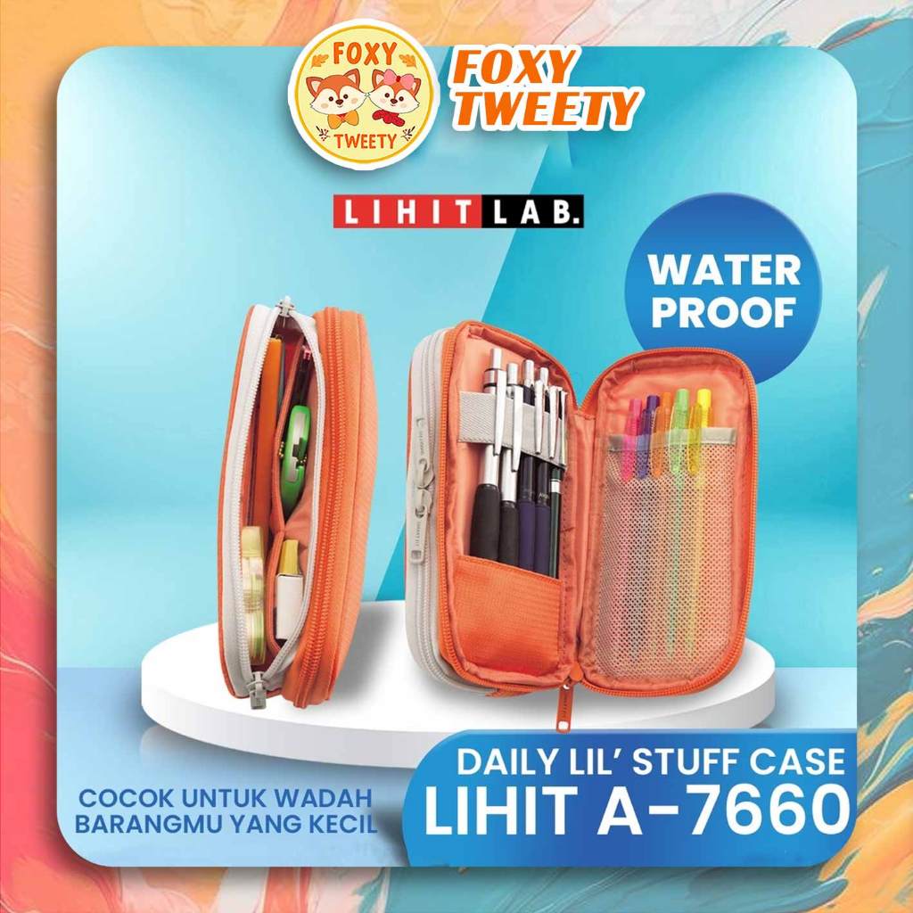 

LIHIT LAB Pen Case Pouch Organizer A-7660 small