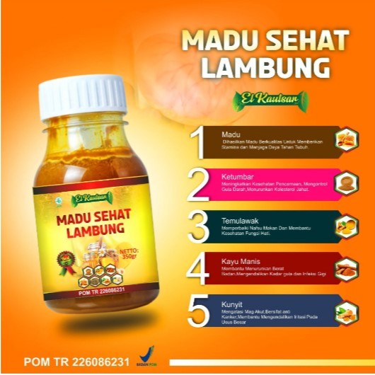 Madu Kuning Madu Sehat Lambung  El kautsar atasi Maag Kronis Gerg