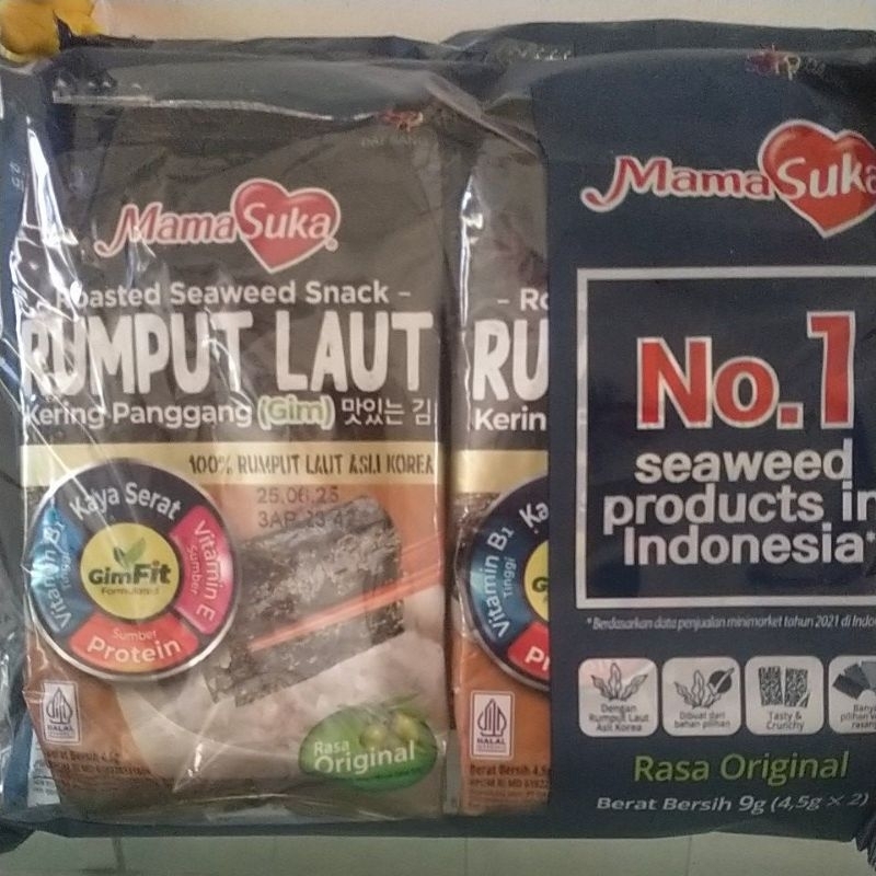 

Rumput Laut Kering Panggang (Gim) 9gr Original