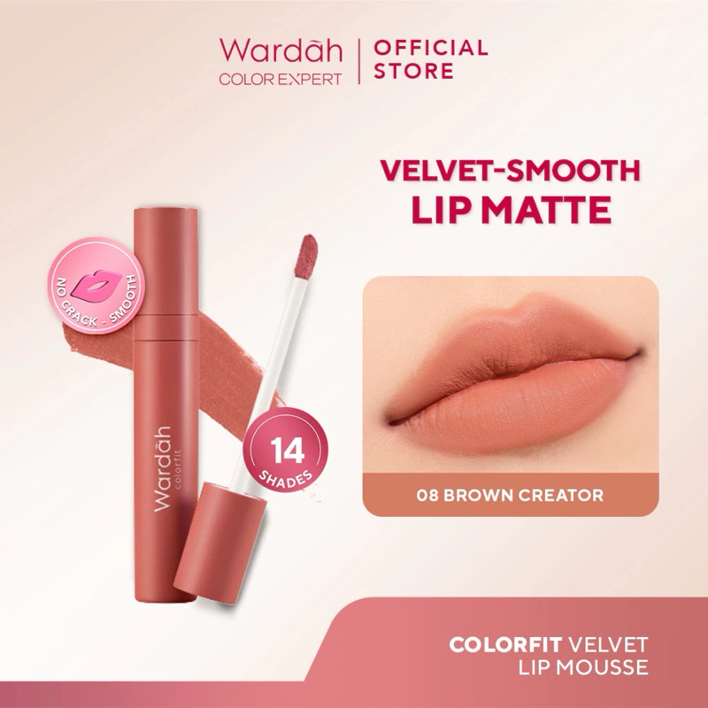 WARDAH COLORFIT VELVET MATTE LIP MOUSSE | WARDAH VELVET MATTE LIP MOUSSE | WARDAH VELVET LIP MOUSSE 