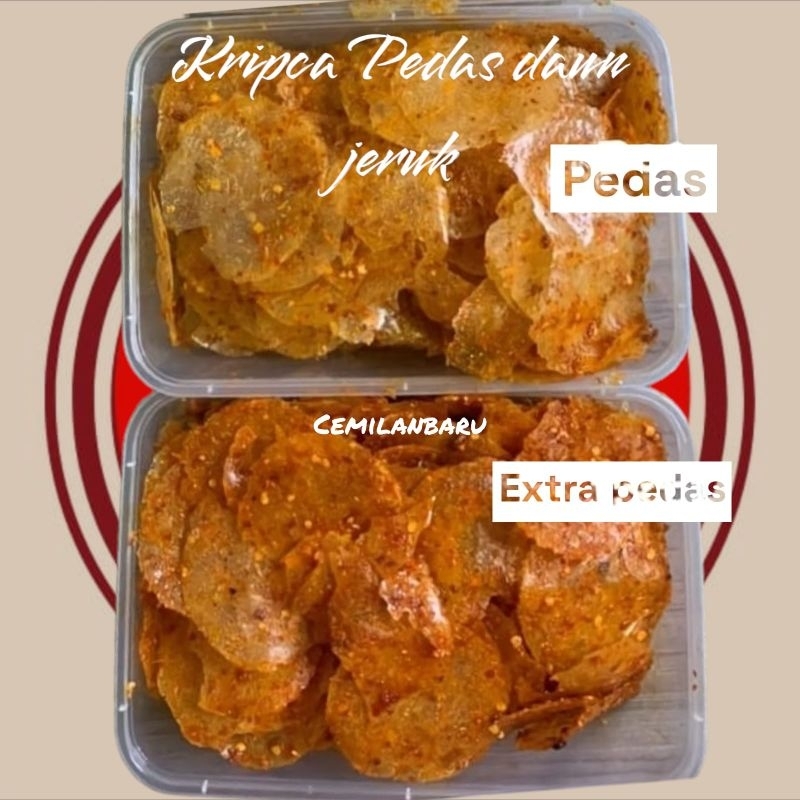 

cemilanbaru1 || Kripca Pedas daun jeruk kripca murah 100gr