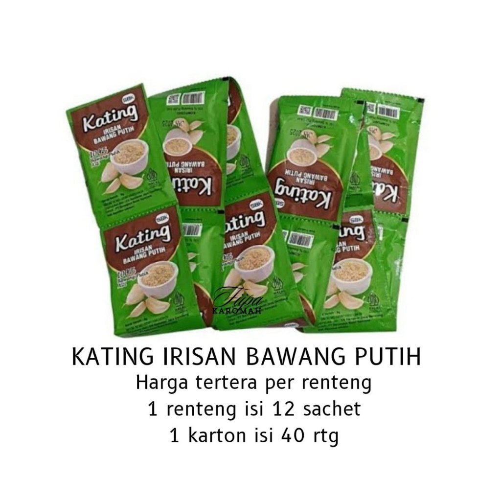 

Kating Irisan Bawang Putih 12x6g || Kating Bawang Putih Bubuk || Bawang Putih Bubuk