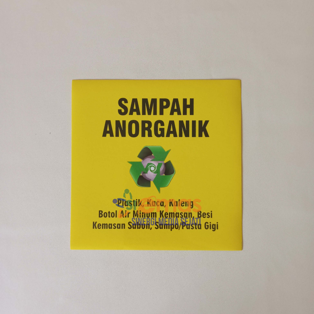 

Stiker Chromo Sampah Anorganik