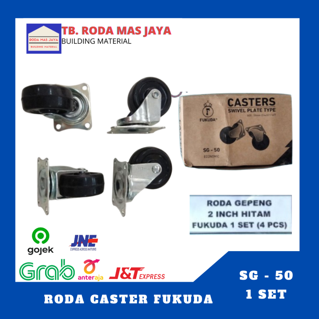 Roda Caster 1 Set Fukuda SG50/ Roda 4 pcs Fukuda/ Roda Fukuda