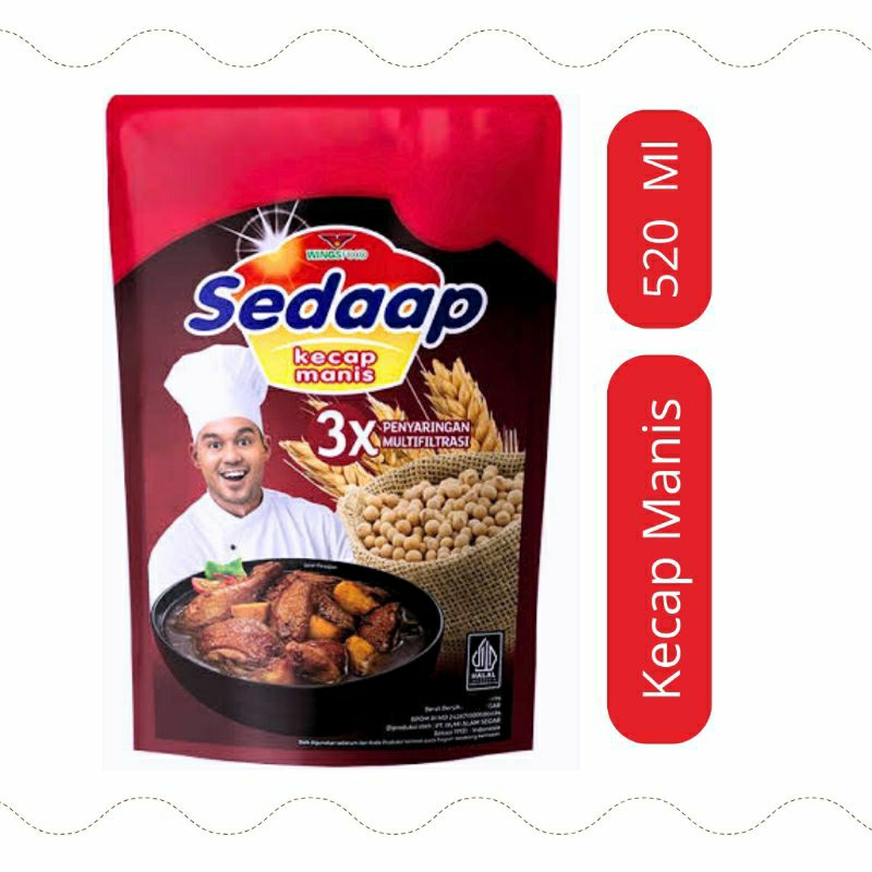 

Kecap Manis 520ml Refill Sedaap