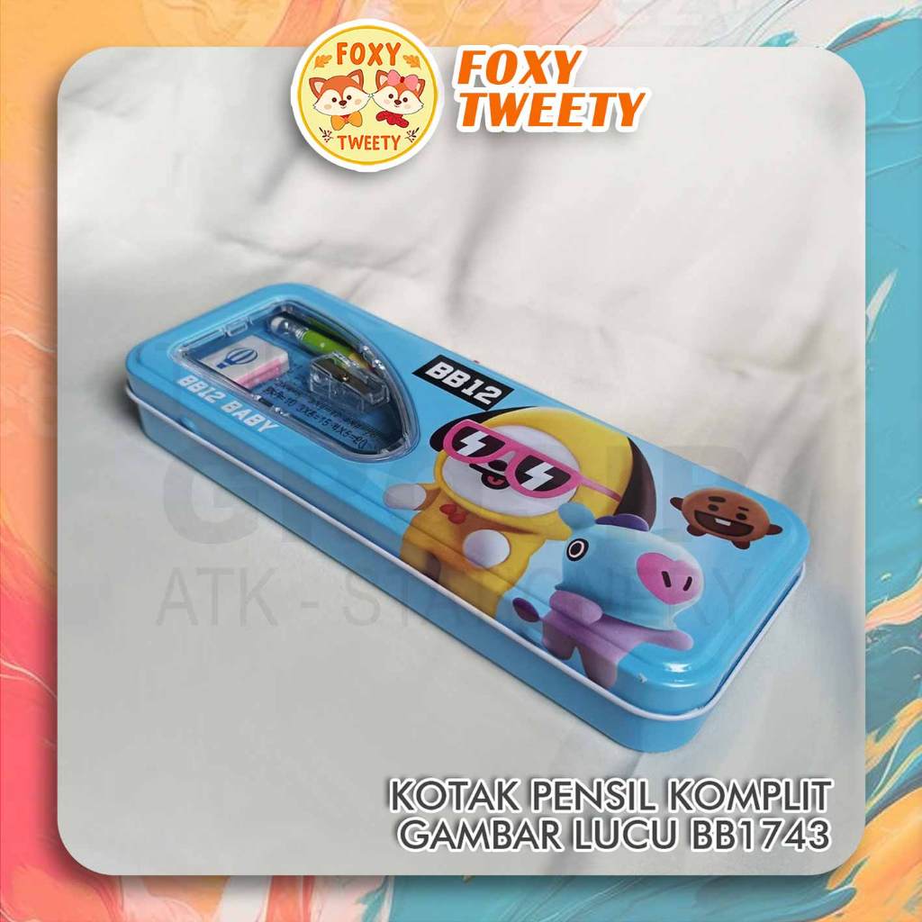 

KOTAK PENSIL KALENG ANTI PENYOK 2 SUSUN / TEMPAT PENSIL KALENG + ISI / TEPAK PENSIL BB12 / BOX PEN BB12 1743