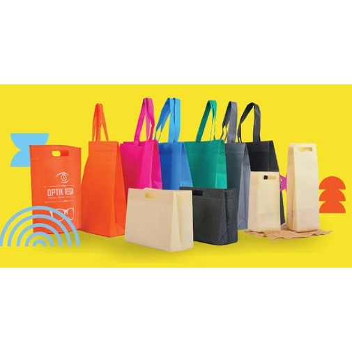 

HARGA TERMURAH !! Tas Kemasan / Goodie Bag / Tas Belanja / Tas Kain - Tas Spunbond Press