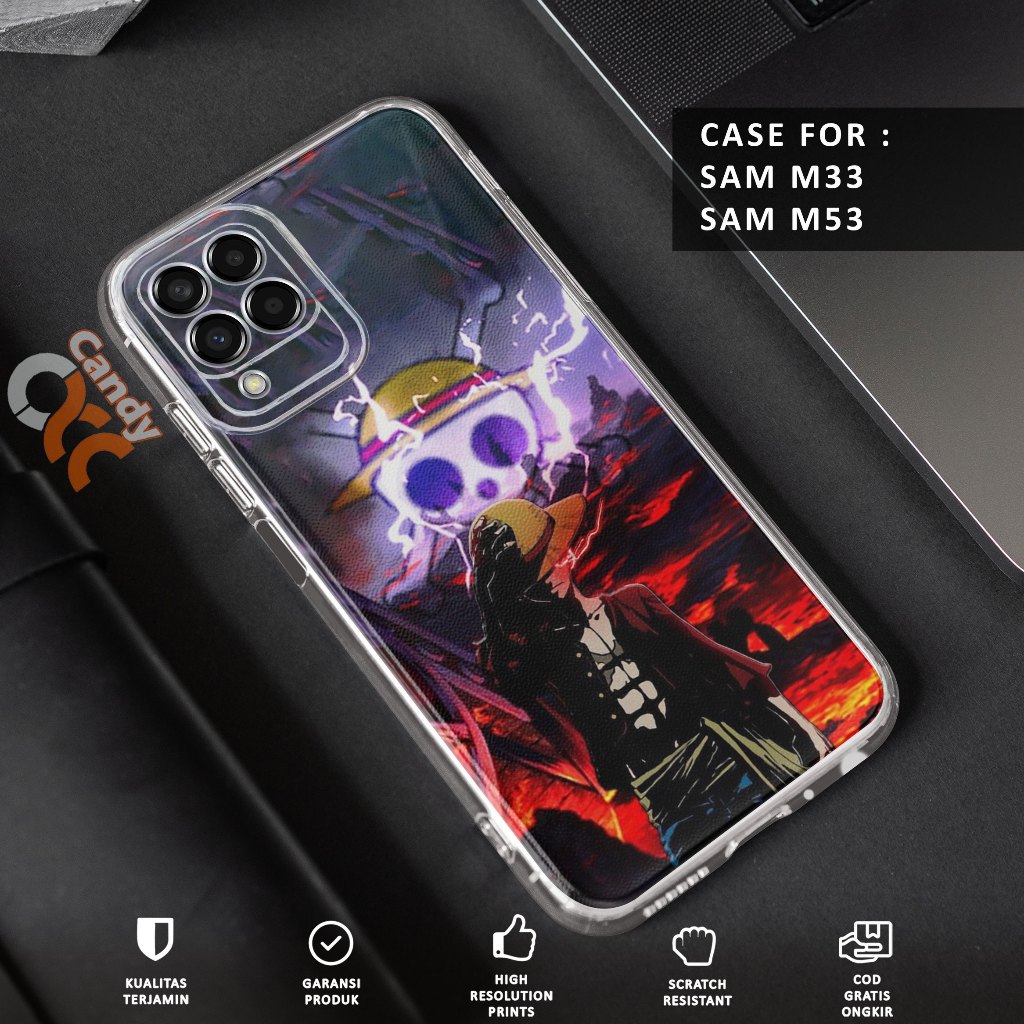 Case SAMSUNG M33 - Casing SAMSUNG M53 Motif ANIME OP 2 - Softcase Premium Fourside - Bening Transpar