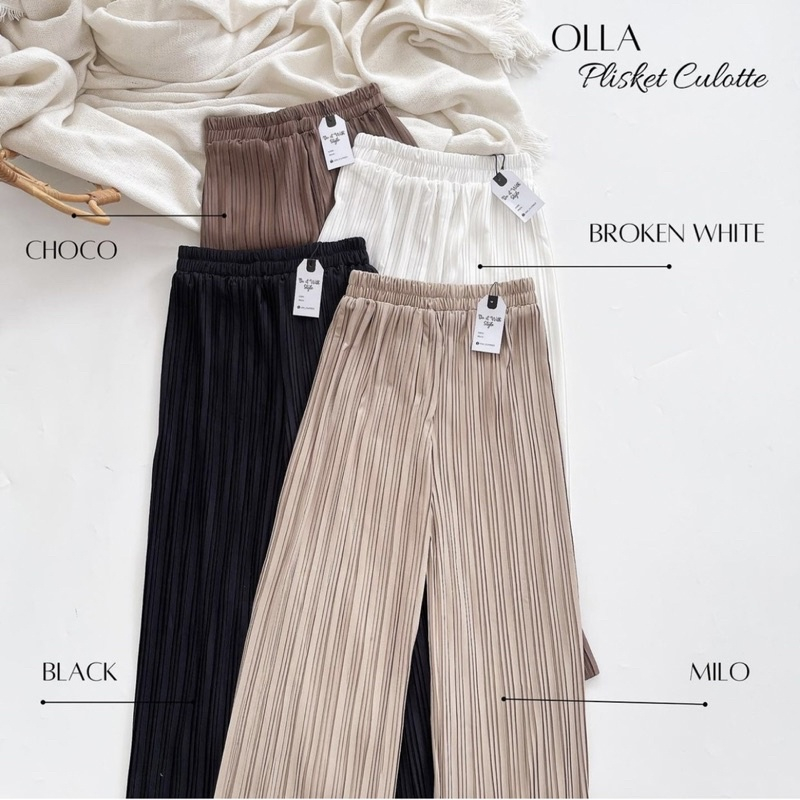 CELANA KULOT PLISKET // NISMA KULOT PLISKET PREMIUM // CULLOTE PANTS PREMIUM KECIL