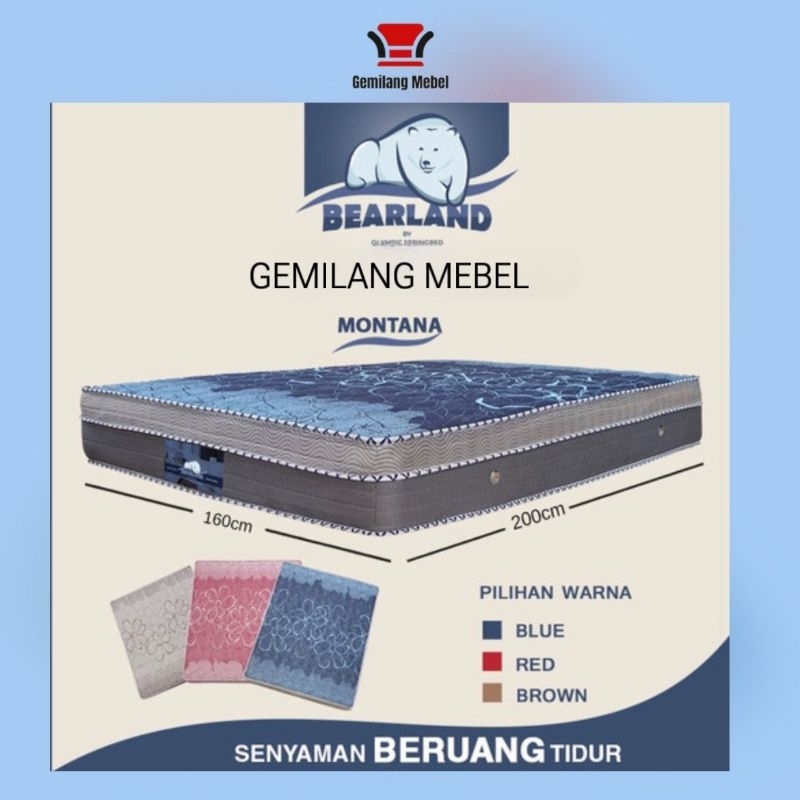 Kasur Spingbed Bearland Montana Olympic (Matras only)