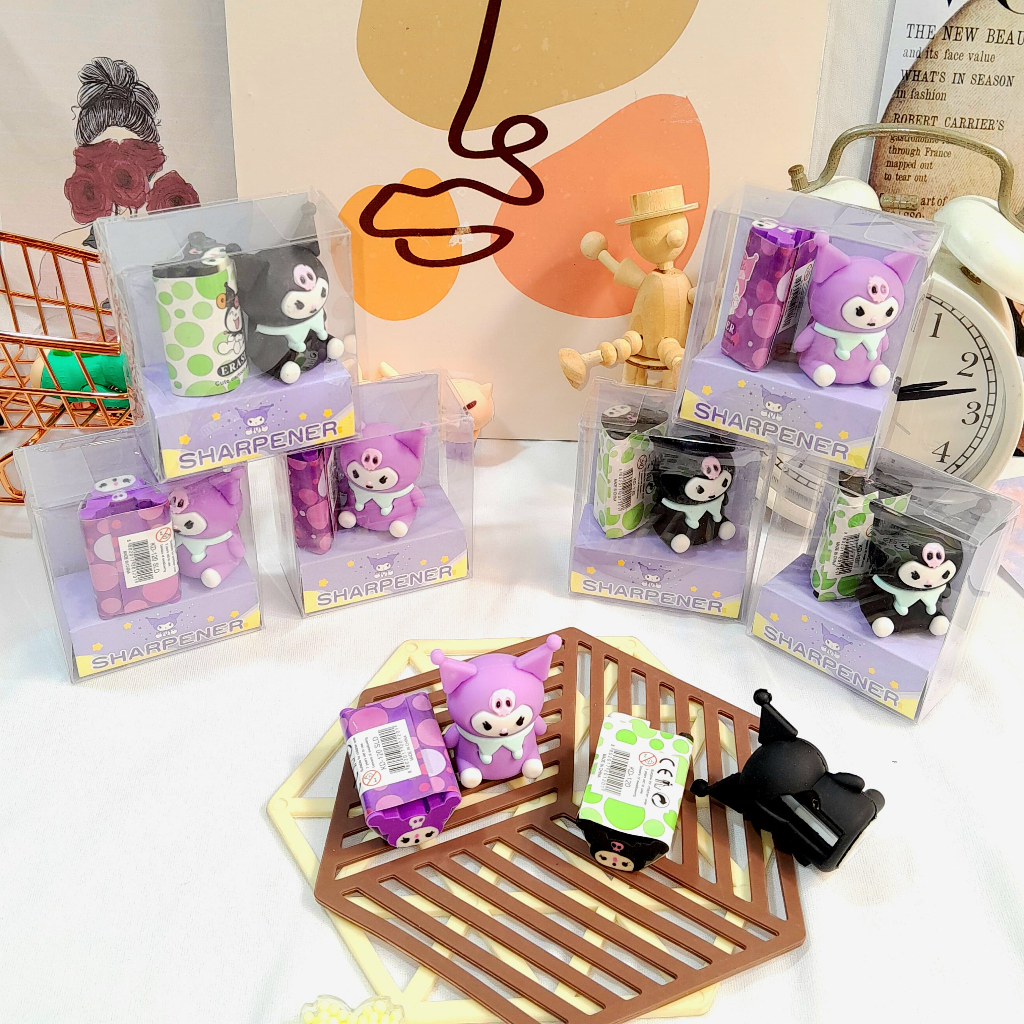 

Serutan + Penghapus Kuromi 1 Set Lengkap Harga Termurah Imut Lucu / Set Rautan & Eraser KUROMI Ready 2 Warna Alat Tulis Anak Kekinian Fancy Kualitas Terbaik Bisa Grosir dan COD
