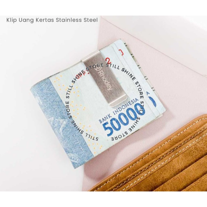 

Klip Clip Jepitan Penjepit Duit Uang Kertas Stainless Anti Kusut High Quality