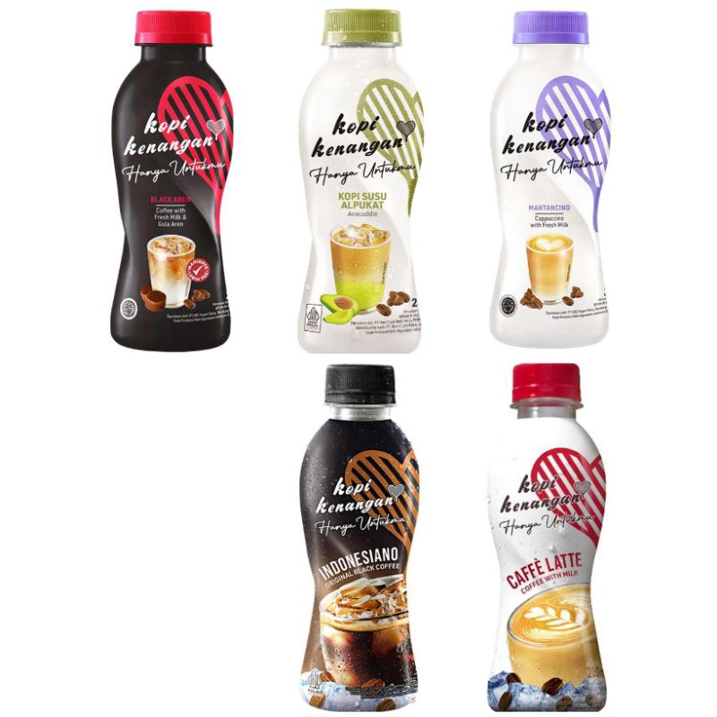 

Kopi Kenangan Hanya Untukmu Minuman Kopi siap minum Black Aren latte Avocuddle Mantancino indonesiano 220ml