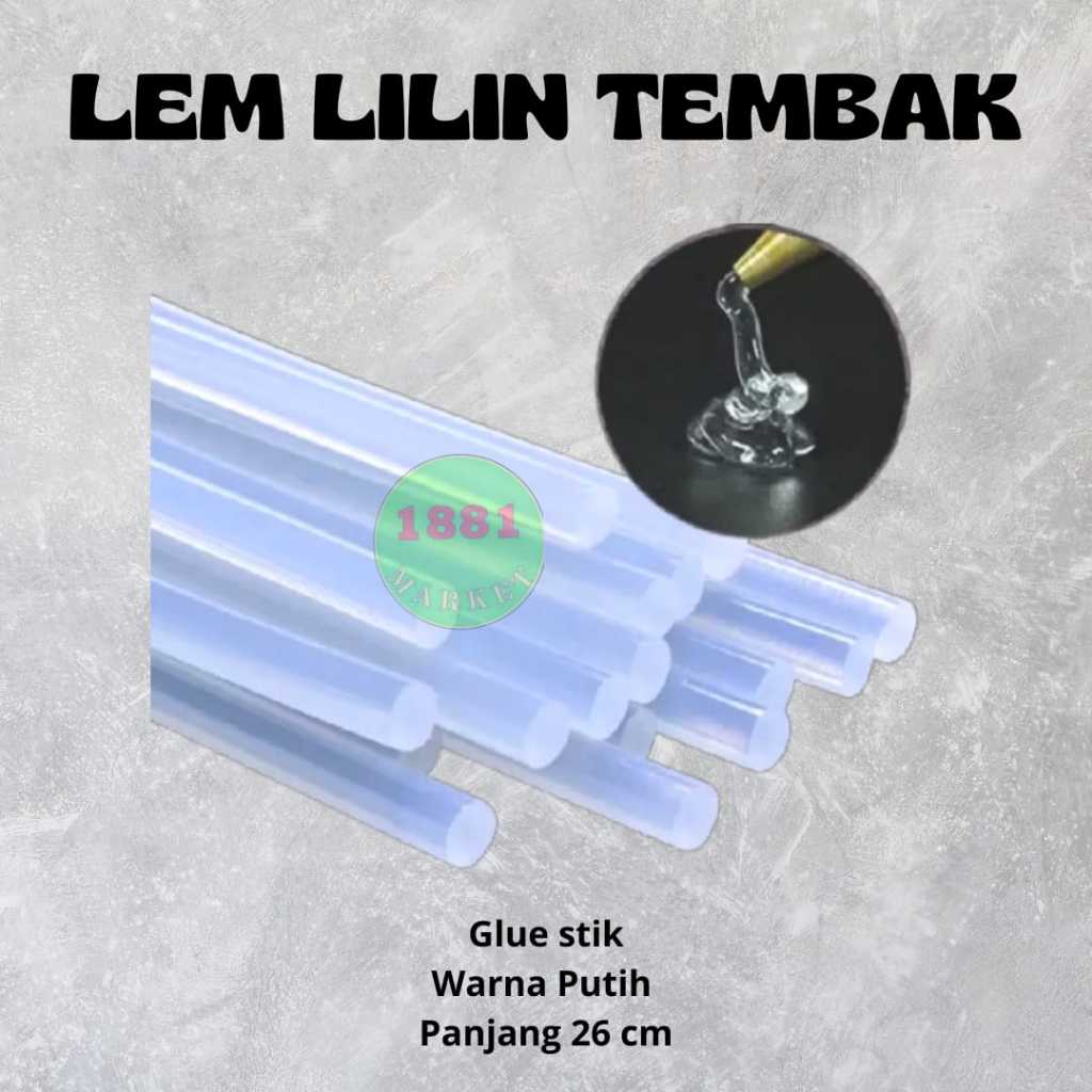 

LEM LILIN TEMBAK BAKAR PANJANG 26 CM / LEM LILIN BAKAR GLUE STIK