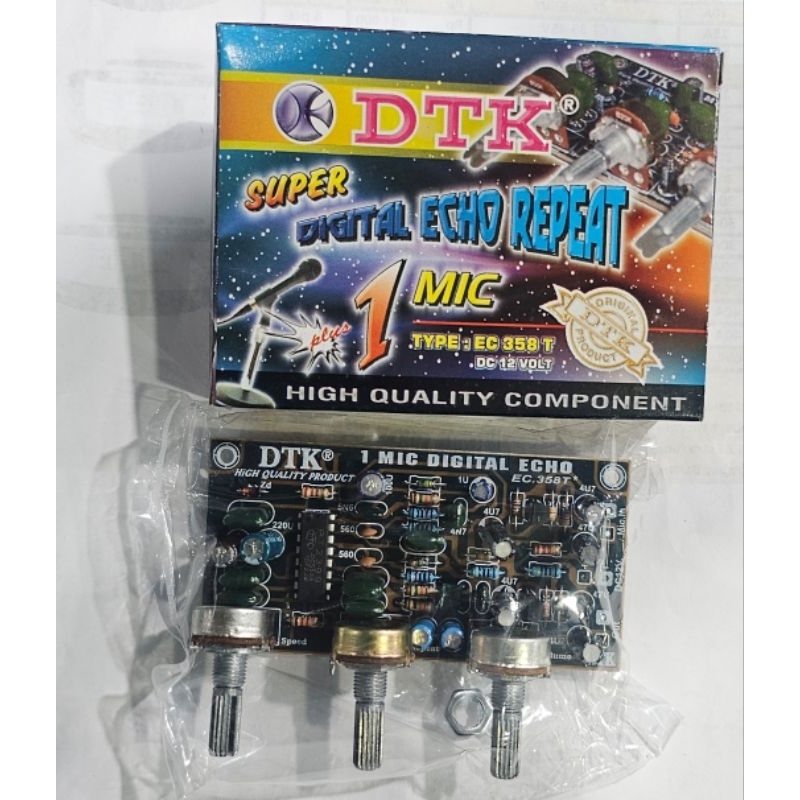 KIT ECHO DTK 1MIC. DIGITAL ECHO REVERB 1 MIC