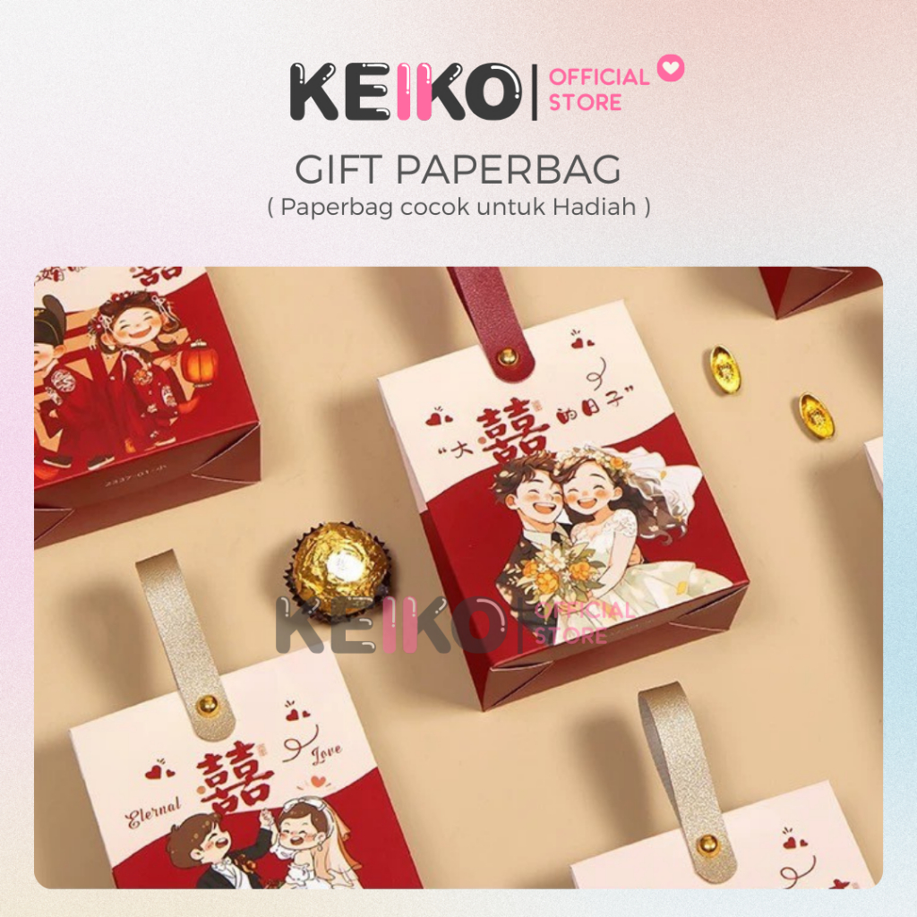 

Kotak Handuk / Permen / Chinese wedding /paper bag shuangxi / perlengkapan sangjit Teapai Phangteh