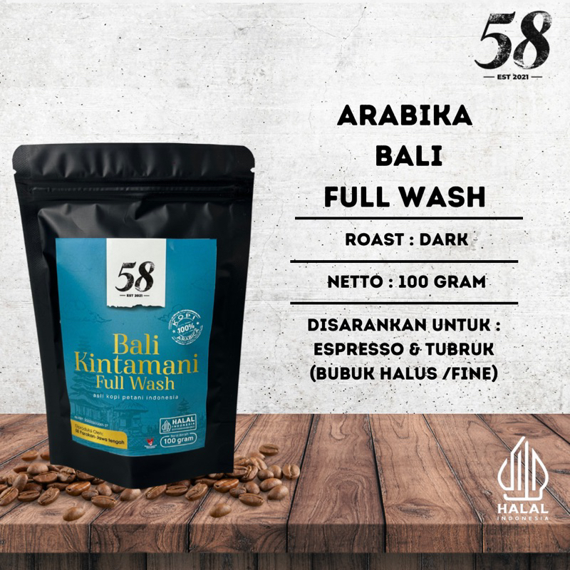 

Kopi Arabika Bali Kintamani Full Wash Dark Roast