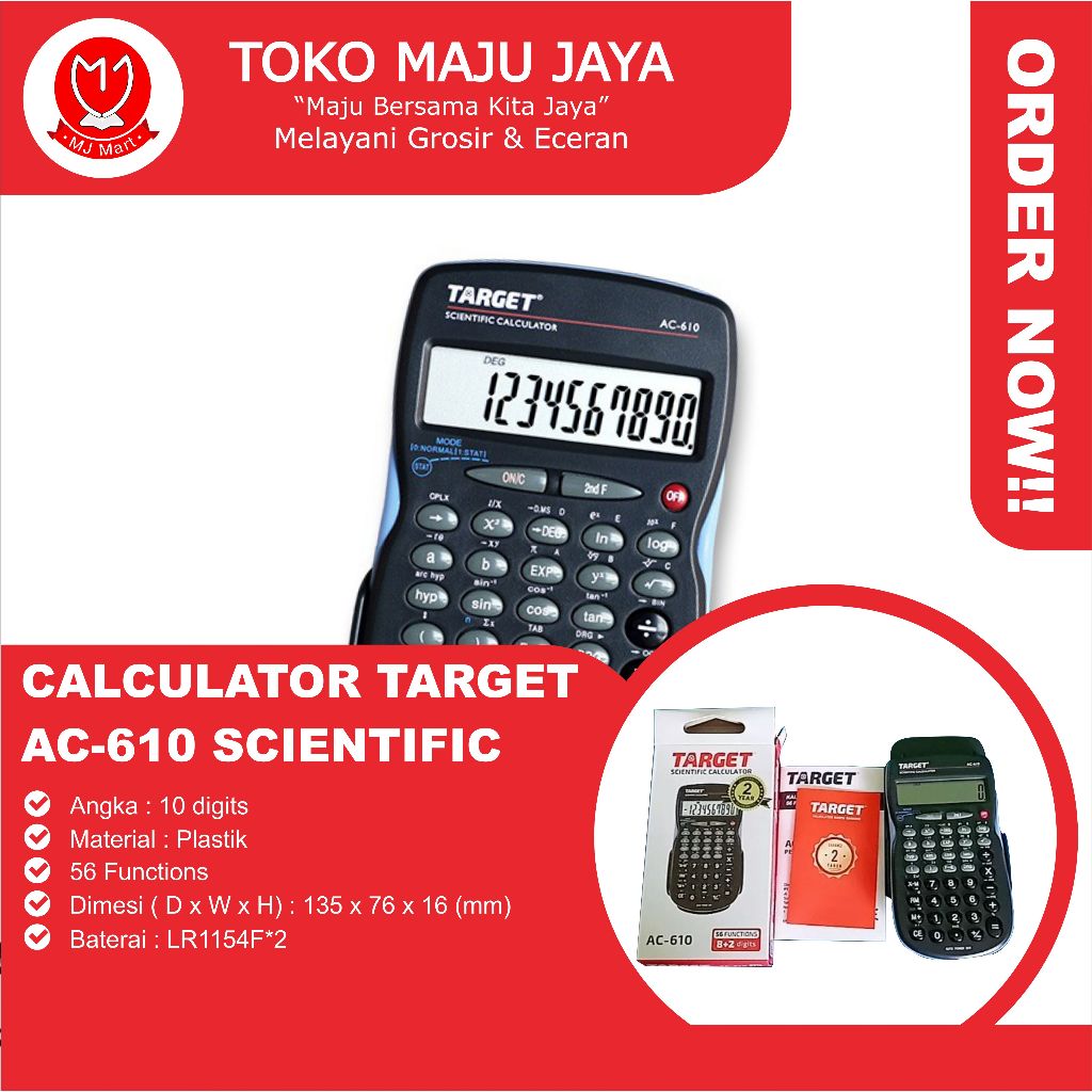 

CALCULATOR TARGET AC-610 SCIENTIFIC (Pcs)