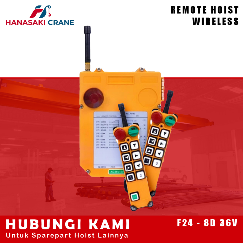 Telecrane F24 Remote Wireless Hoist Crane Push Button
