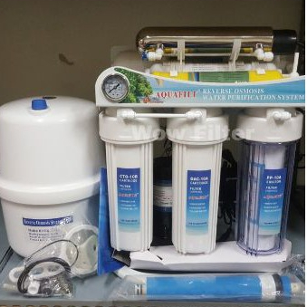 mesin ro 7step UV 100gpd aquafilt filter air minum reverse osmosis