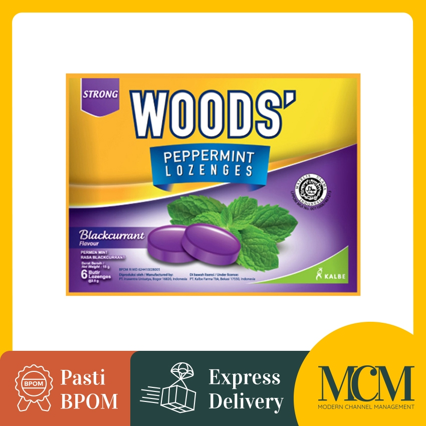 

Woods Permen Pereda Tenggorokan Rasa Blackcurrant - 6 Pcs