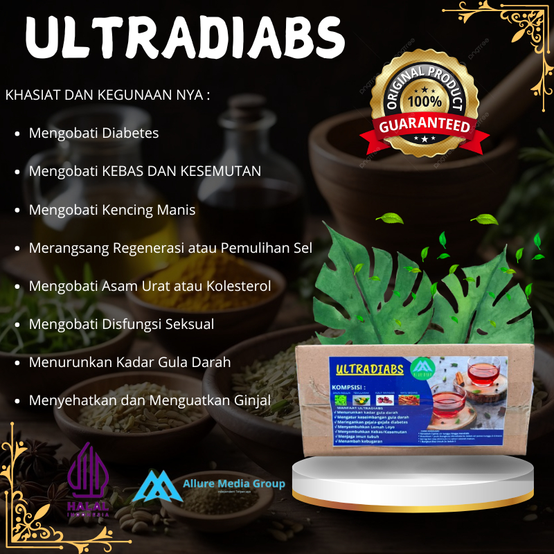 

UltraDiabs, Herbal Seduh Efektip Untuk Gejala DIabetes,Kolestrol Dan Lemah Loyo