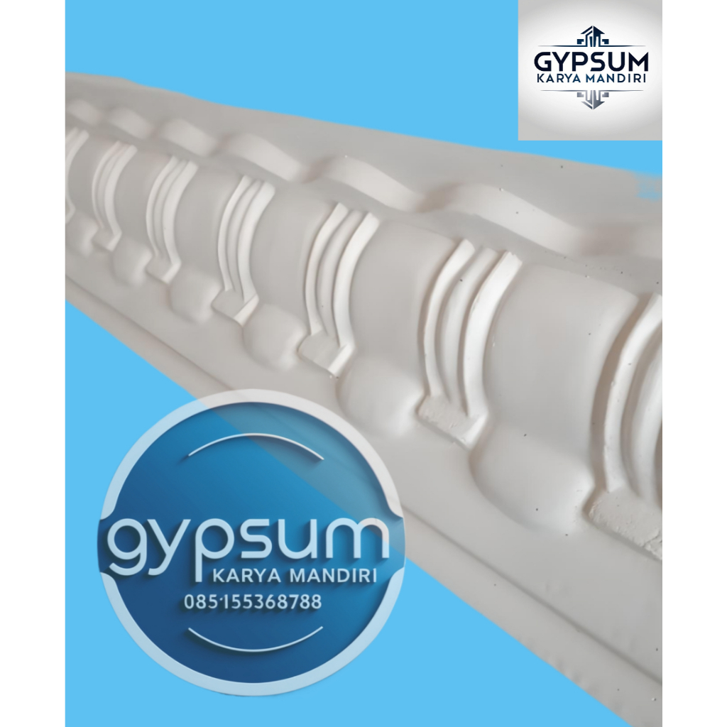 Lis List Gypsum Gipsum Motif Bambu lebar 11cm Plafon